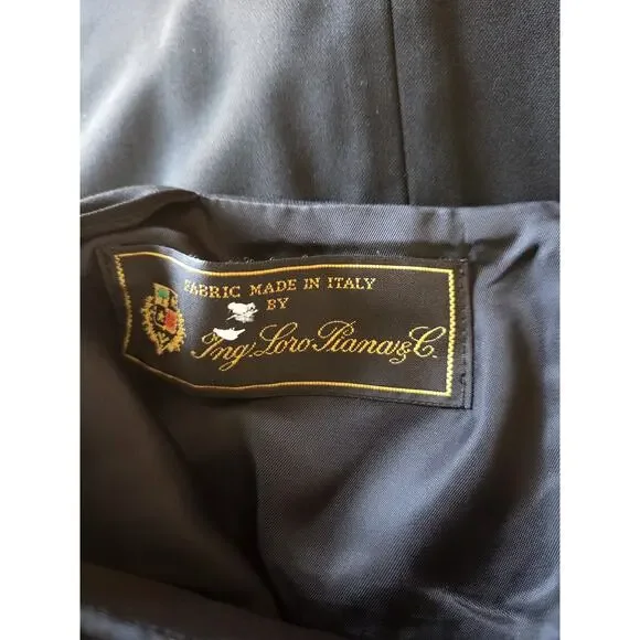 Brooks Brothers Loro Piana Italy Black Wool Sleeveless Classic Dress, Size 10 - Picture 3 of 15